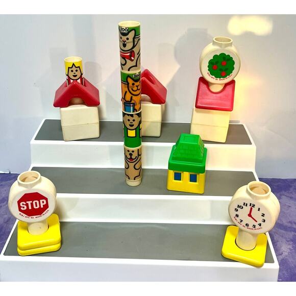 Vintage 1983 Johnson + Johnson Peg Pals Village People Parts / Pieces TOY - Picture 1 of 6